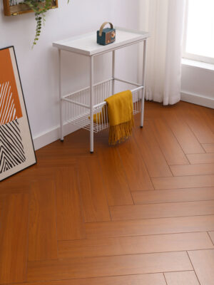 Herringbone Solid Wood Flooring | Size 610×120mm, Natural Hardwood for Home & Hotel Project