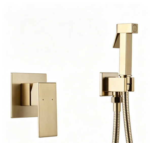 5.1 Concealed Thermostatic Shower System, Wall‑embedded Shower Set, Rain Head & Handheld For Villa & Hotel Project