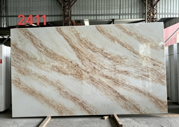 Quartz Stone Slab 3200×1600mm, Artificial Quartz, Custom Small‑size & Small‑batch Orders for Countertop, Wall & Hotel Project