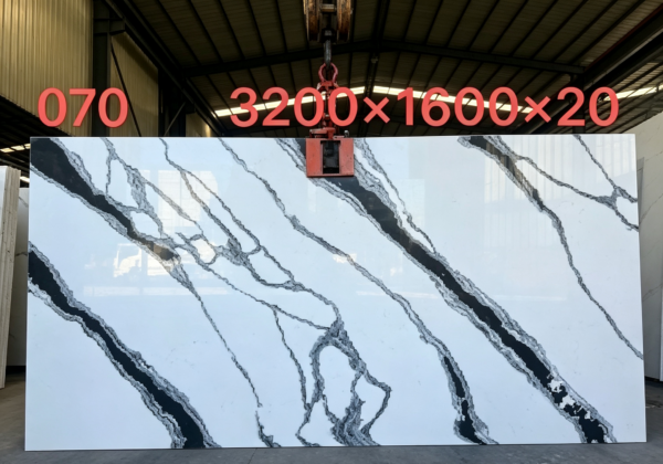 Quartz Stone Slab 3200×1600mm, Artificial Quartz, Custom Small‑size & Small‑batch Orders for Countertop, Wall & Hotel Project