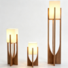 1.1 Wood‑style table & floor lamp