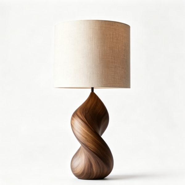 1.3 Wood‑style table & floor lamp