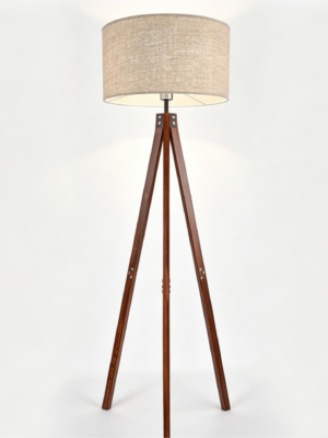 wooden floor lamp