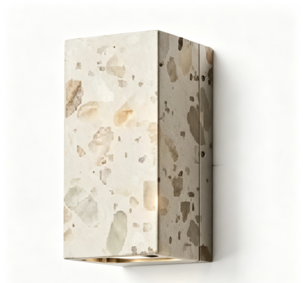Outdoor Lighting-Stone‑Texture Wall Sconces